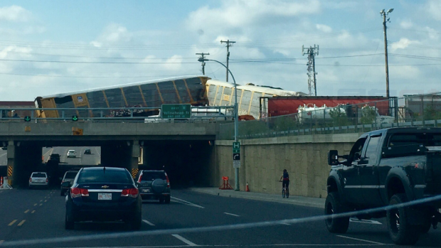 愛民頓CN火車脫軌 幸無人員傷亡