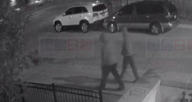 行駛汽車中女子被射傷 2嫌犯監控圖像公佈