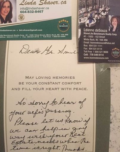 大溫經紀發悼信推銷買房 惹怒死者家人