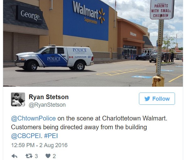 PEI沃爾瑪遭炸彈威脅 疏散一空