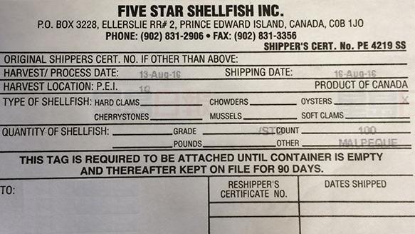 注意！這個牌子的生蠔有沙門氏菌 正在召回中