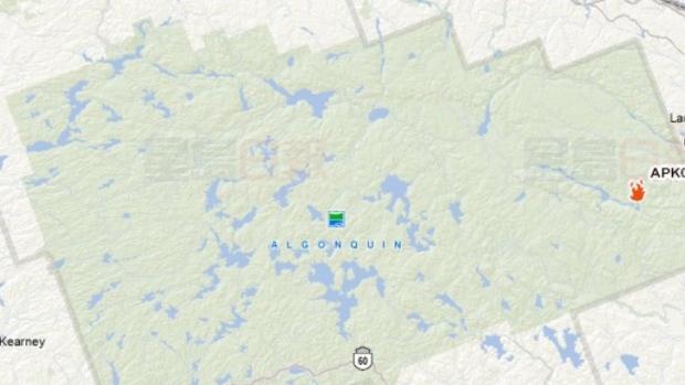 亞崗昆公園森林大火失控