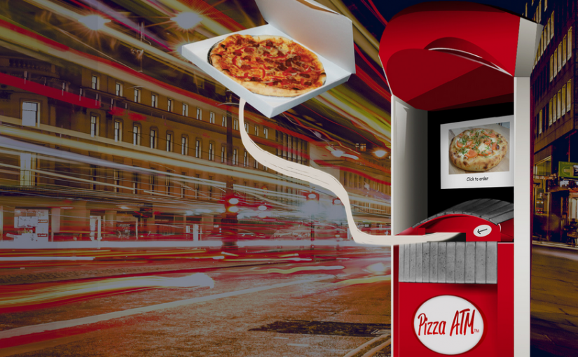 披薩ATM歐洲流行多年 最近來到北美