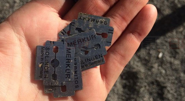 警方警告：市中心公園四處驚現剃鬚刀片