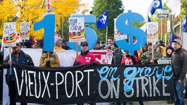 滿地可居民遊行 也要求最低時薪上漲