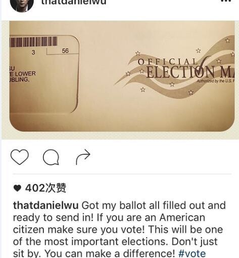 吳彥祖已經投過票了 你猜他投給誰？