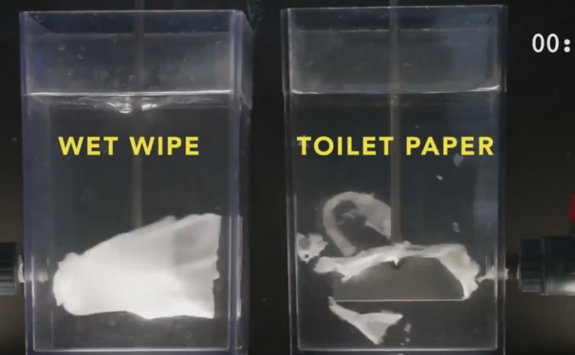 不要用濕紙巾了 堵塞下水道一年修理費2.5億