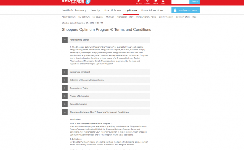 提提你：Shoppers的積分準備到期啦