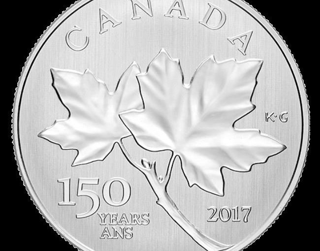 慶祝建國150週年 鑄幣廠推限量版楓葉銀幣