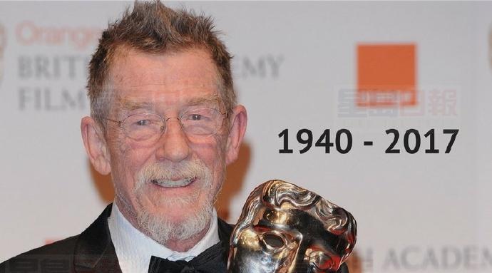 英國演員John Hurt患癌死亡 享年77歲
