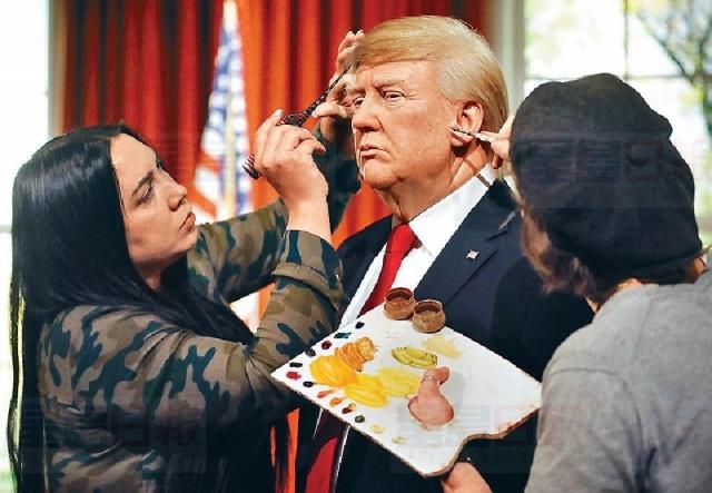 「特朗普」進駐蠟像館