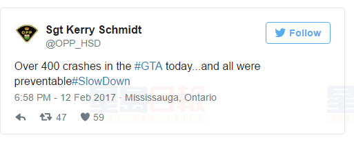 400起車禍：多倫多交通因暴雪陷入混亂