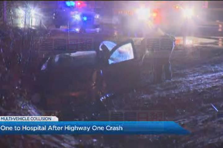 卑詩省素里市發生涉及四部車輛的交通意外