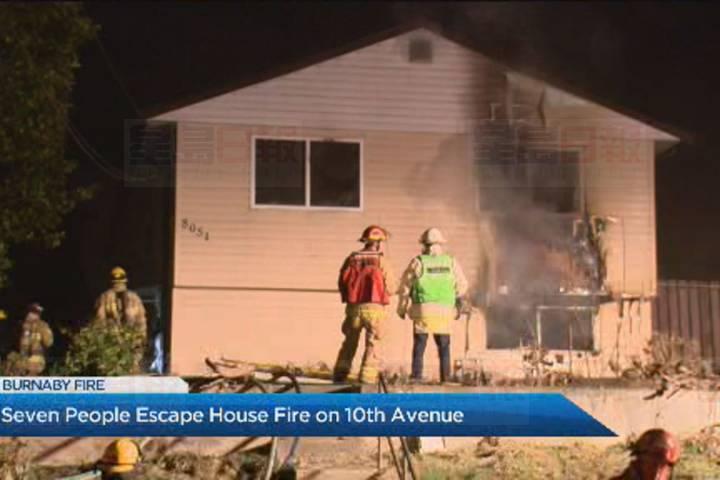 卑詩省本拿比市有房屋發生火警 七人送院