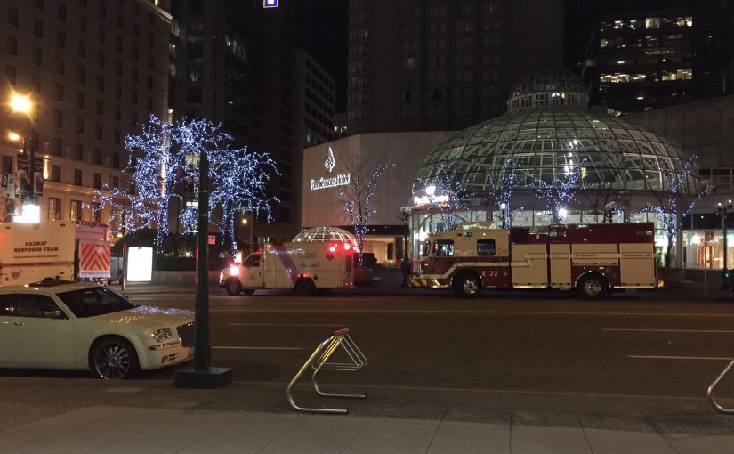 溫哥華市中心懷疑有危險品 消防已經處理