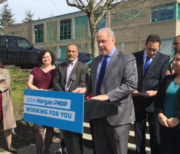 卑詩省新民主黨如勝出省選 每年會向素里市針對幫派暴力活動的計劃投放撥款