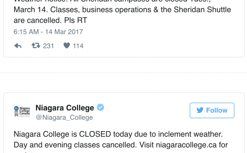 暴雪天氣數所大學關閉