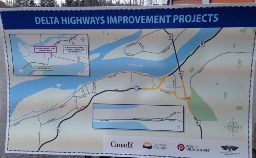 聯邦及卑詩省政府公布總值2億4500多萬元的91號和17號公路改善計劃