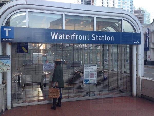 大溫哥華架空列車Waterfront車站一度停電 服務受到影響