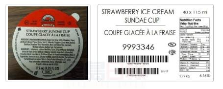 加拿大食品檢驗局召回Wholesome Farms草莓冰淇淋