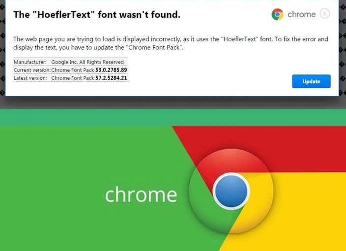 小心別更新！Chrome「找不到字型」或藏病毒