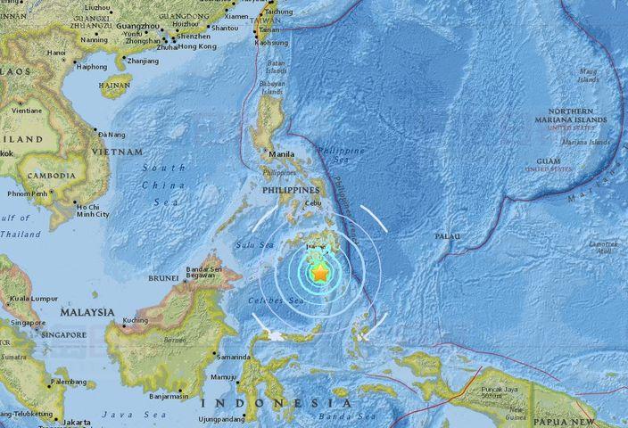 菲律賓棉蘭老島6.8級地震 海嘯警報或湧巨浪