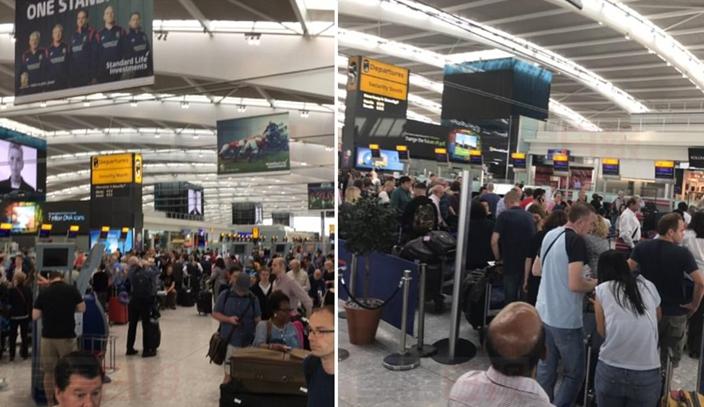 英航電腦系統故障 航班延誤機場排長龍