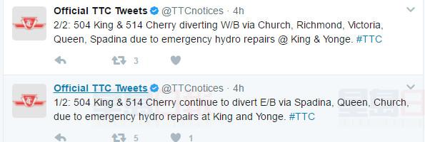 多倫多市中心火災現場清理 國王街在Bay街路段仍然關閉