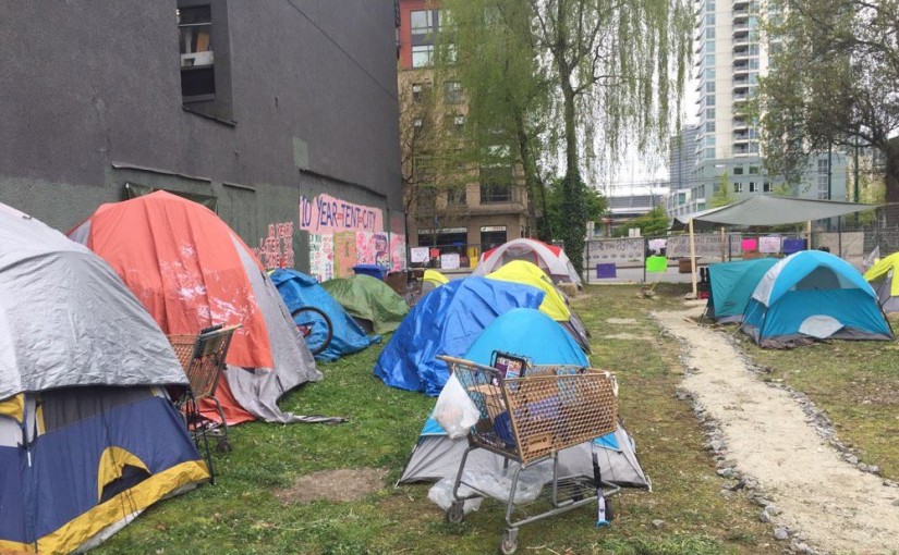 溫哥華再有無家可歸者佔據土地