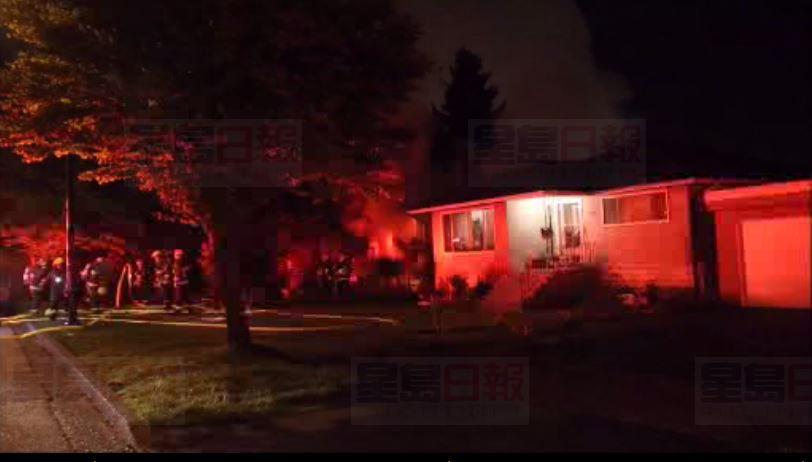 溫哥華東區有房屋發生火警 兩人送院