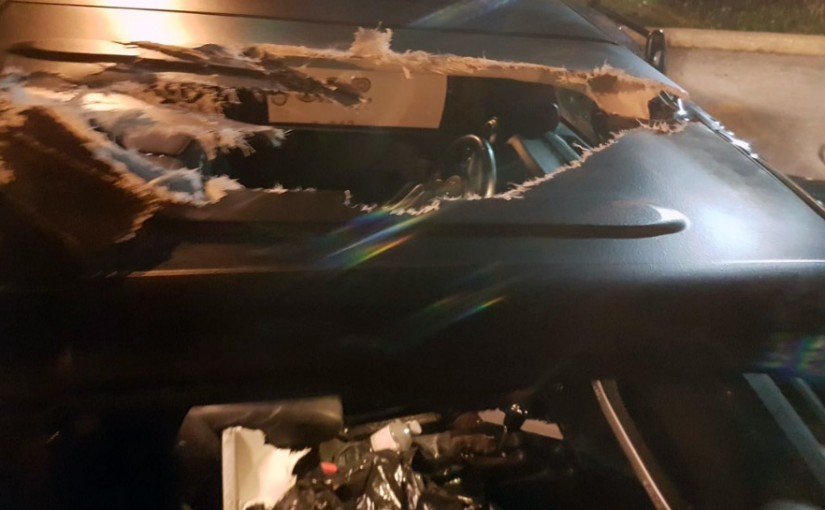 太危險！一周內401高速三次發生磚頭砸車事件