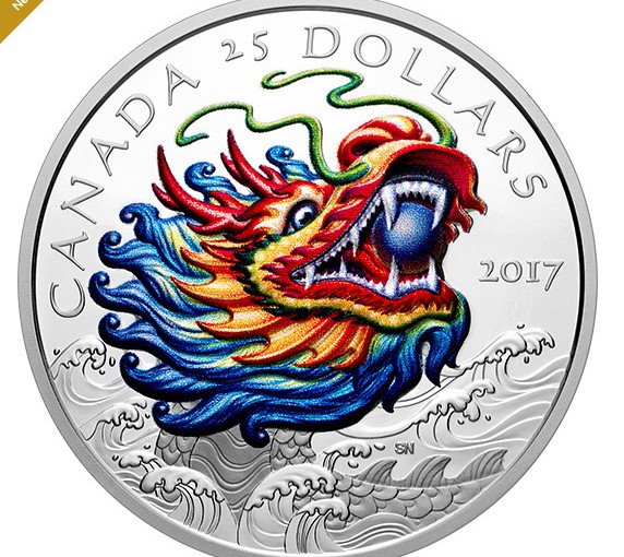 加拿大鑄幣廠首次發行端午龍舟銀幣