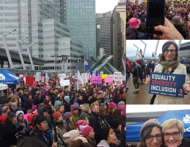 溫哥華有支持跨性別省選候選人的集會