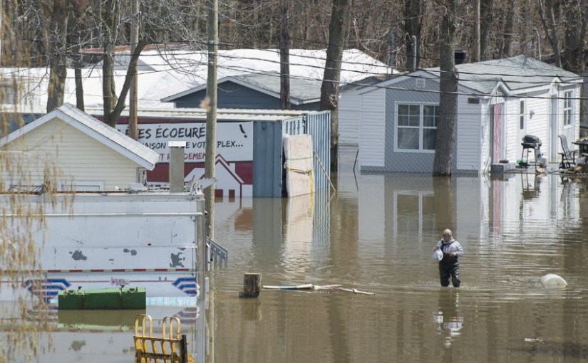 魁北克居民又將面對周末大雨 受災戶達到3882人