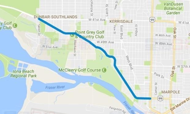 溫哥華西南區部份街道星期一開始封路