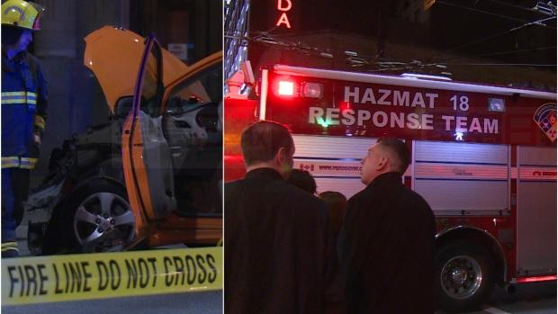 溫哥華發生一宗車禍後 有燃料洩漏