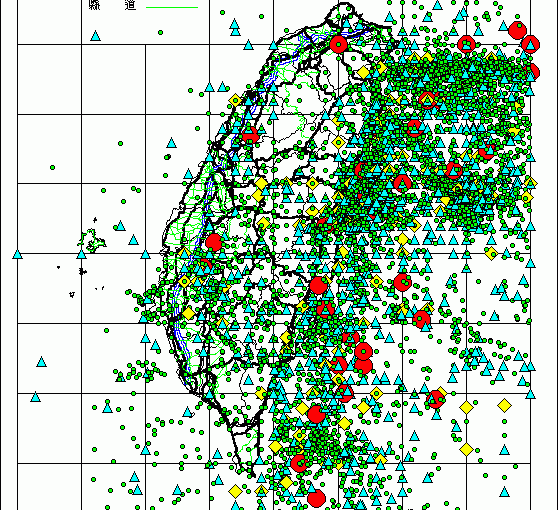 台灣嘉義4小時內發生5起地震 最大規模為5級