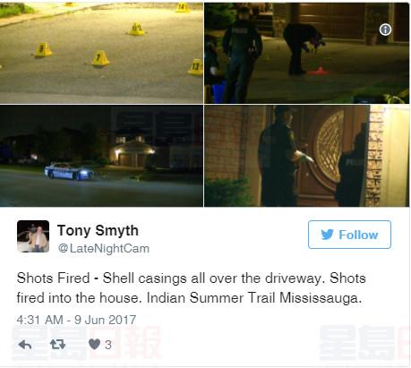 密西沙加社區發生槍擊 彈殼滿地皆是