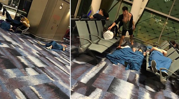 港航飛上海航班延誤逾1日 乘客不滿安排報警