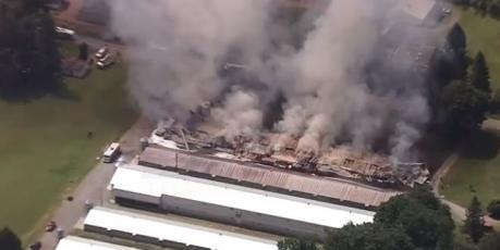 卑詩省阿波斯福有雞埸發生大火, 超過7000隻雞燒死