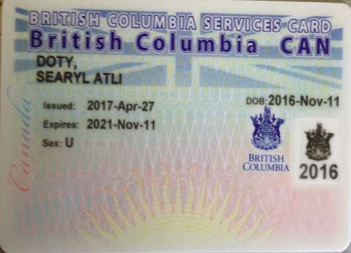 卑詩嬰兒性別欄印有U字 人權律師指全球首例