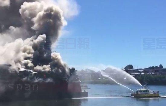 卑詩省省會維多利亞有拖船發生大火 沒有人受傷