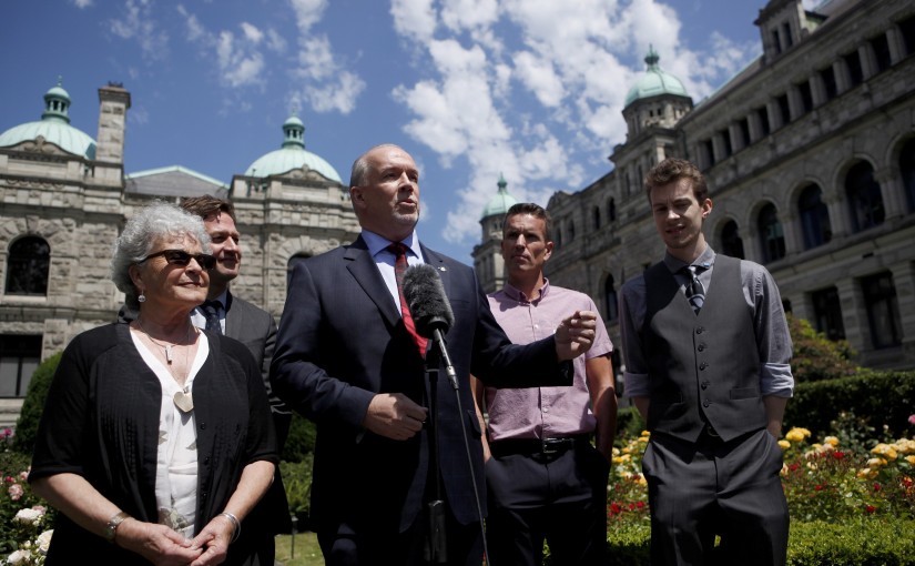 卑詩省新民主黨向省議會提出進行不信任表決動議