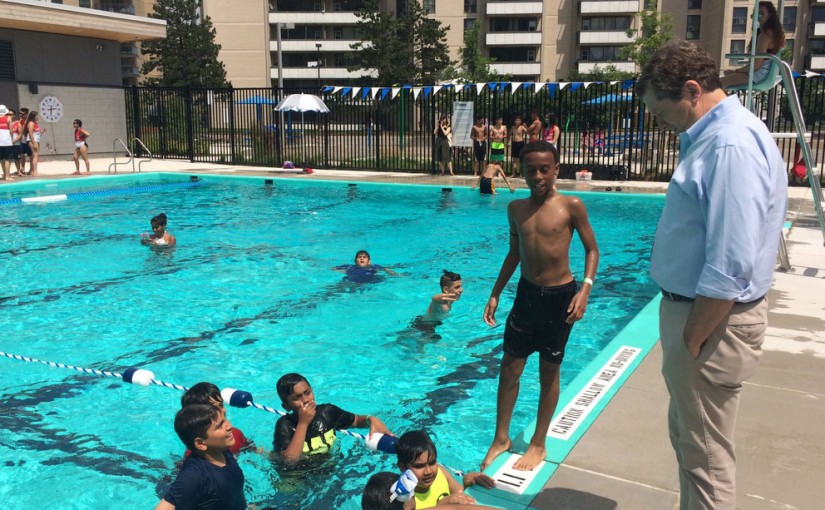 多倫多戶外泳池淺水池免費開放到勞動節