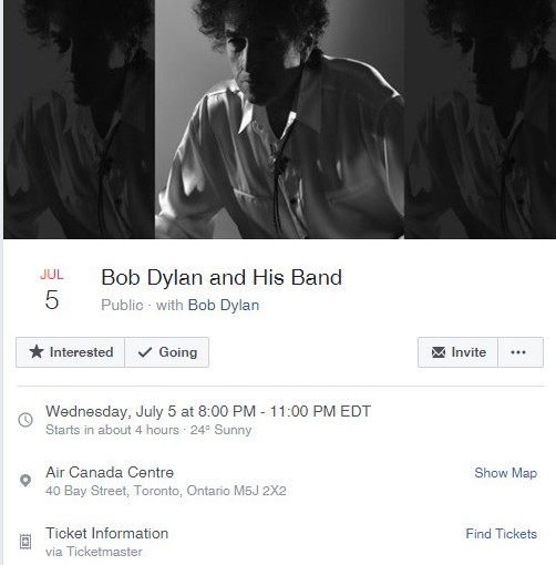Bob Dylon和他的夥伴們今晚登陸多倫多