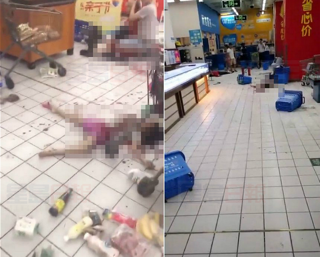 深圳狂徒超市恐怖斬人 至少10人傷包括女童