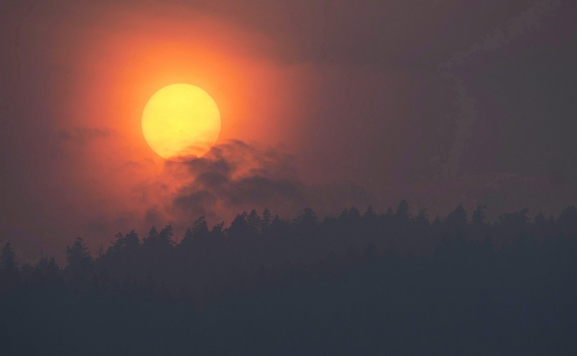 卑詩省內陸的山火可能因風勢而加劇