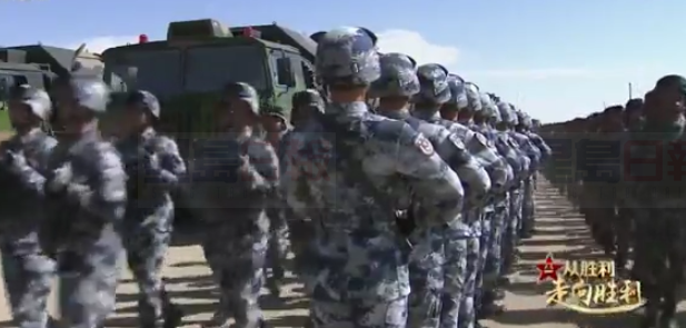 建軍90周年沙場閱兵進行中