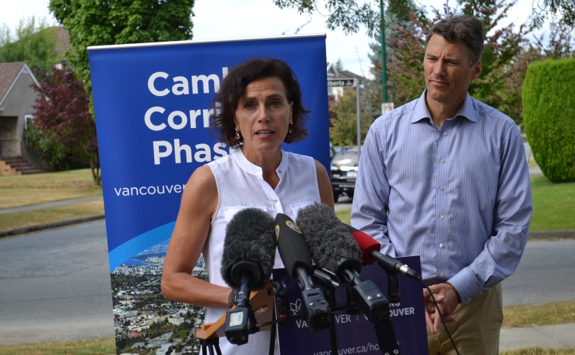 溫哥華市政府公布增加可負擔出租單位計劃