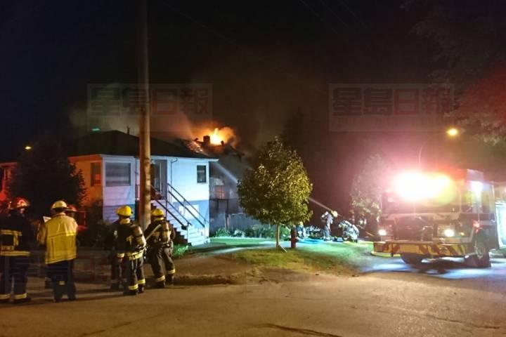 溫哥華星期五晚至星期六凌晨共發生三宗火警